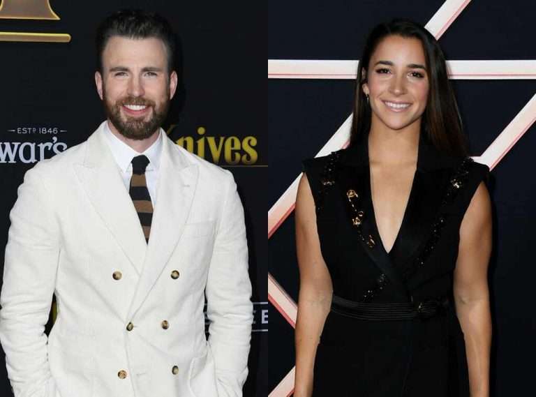 Chris Evans and Olympian Aly Raisman’s Dogs have a Playdate
