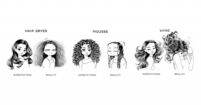 7 Illustrations Showing The Reality of Having Long Hair