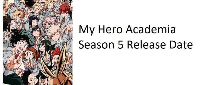 My Hero Academia Season 5 Release Date