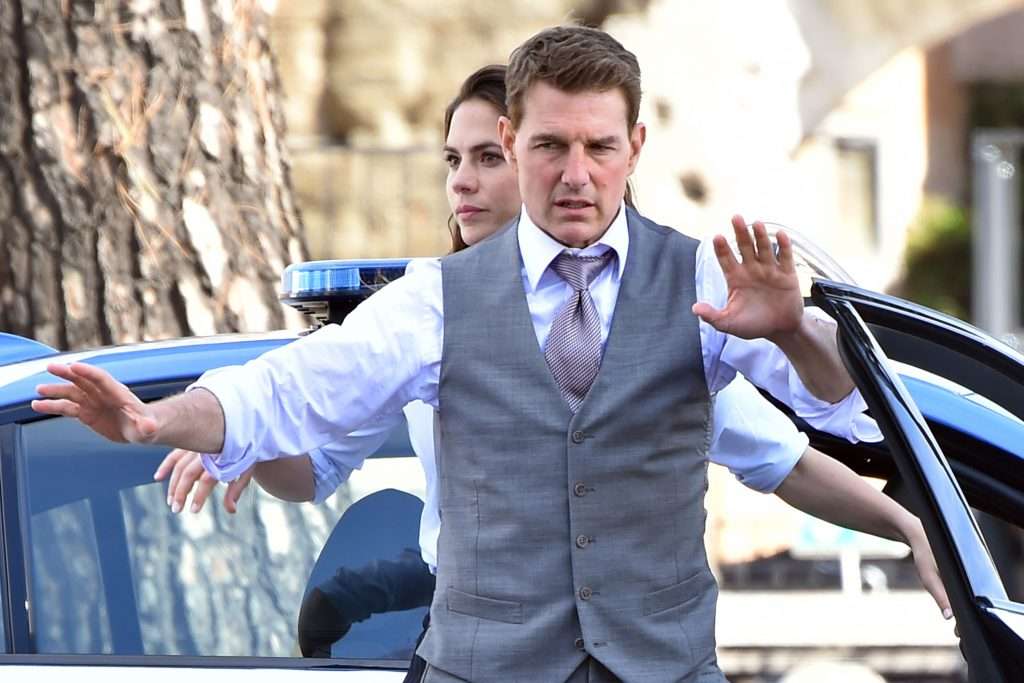 Tom Cruise on Set of Mission Impossible 7