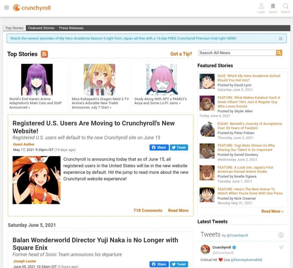 Best Five Anime News Websites To Get Trending News From