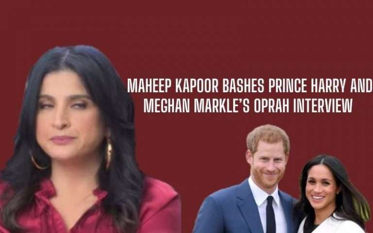 “Get Over It”, Maheep Kapoor Criticises Prince Harry And Meghan Markle’s Oprah Interview