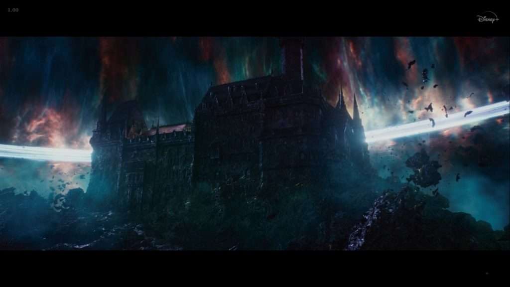 Image of castle in the void as shown in Loki episode 6