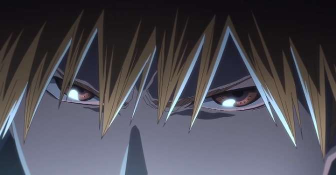Ichigo's eyes in Bleach Trailer