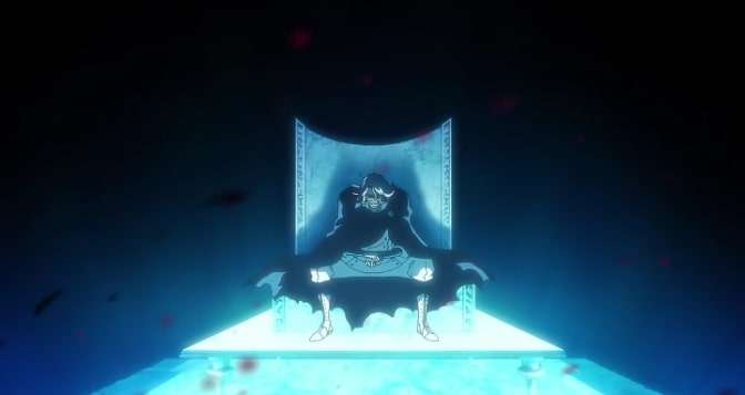 Yhwach sitting and planning in Bleach Trailer